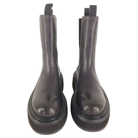 Marsell Zuccone Tronchetto Elast Chelsea Beatle Boots 37.5 7.5 Womens Gray New - Picture 4 of 15